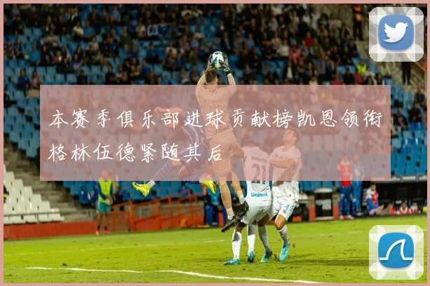 本赛季俱乐部进球贡献榜凯恩领衔格林伍德紧随其后